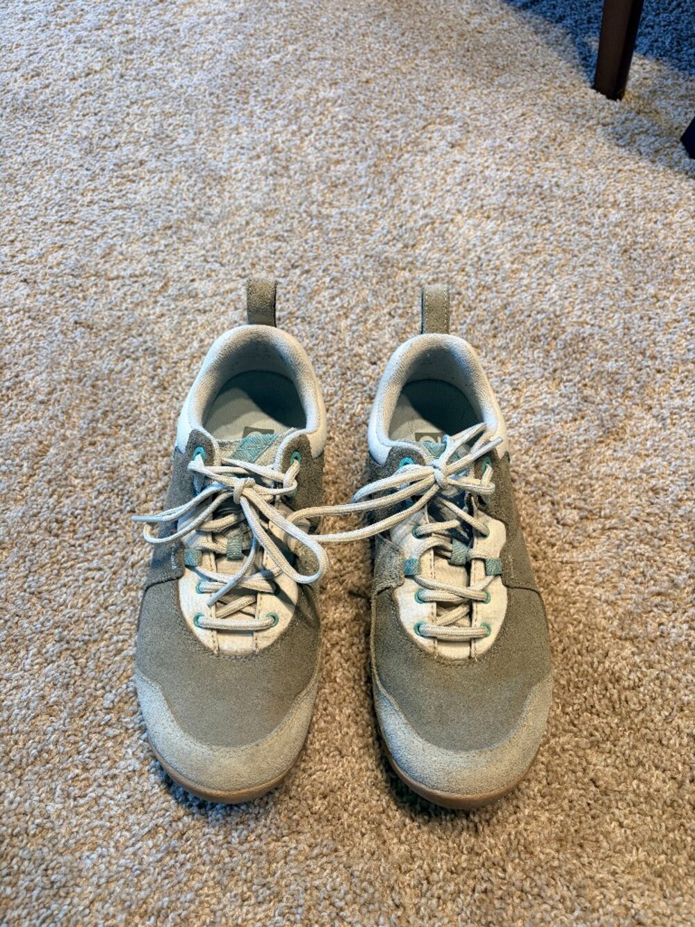Oboz Emma Low Trail to Town Shoes 7.5 Olive Branch Suede Mesh Hiking Sneakers